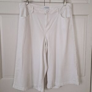 Lane Bryant Flex Magic Waistband Signature Fit mid-rise wide leg culottes